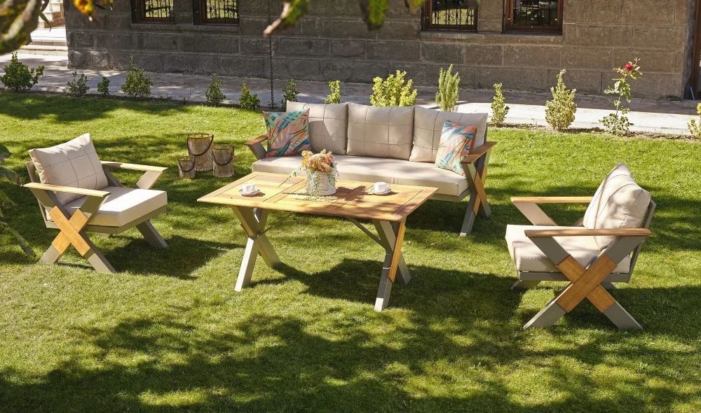 Lotus Cappy Iroko Bahçe ve Balkon Takımı