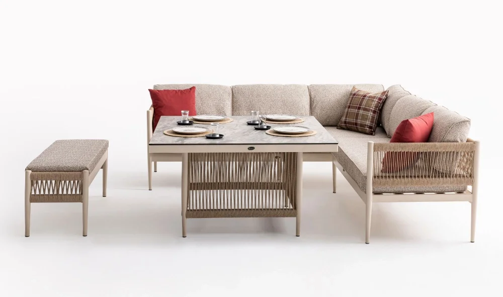 Lyon Köşe Bahçe ve Balkon Takımı