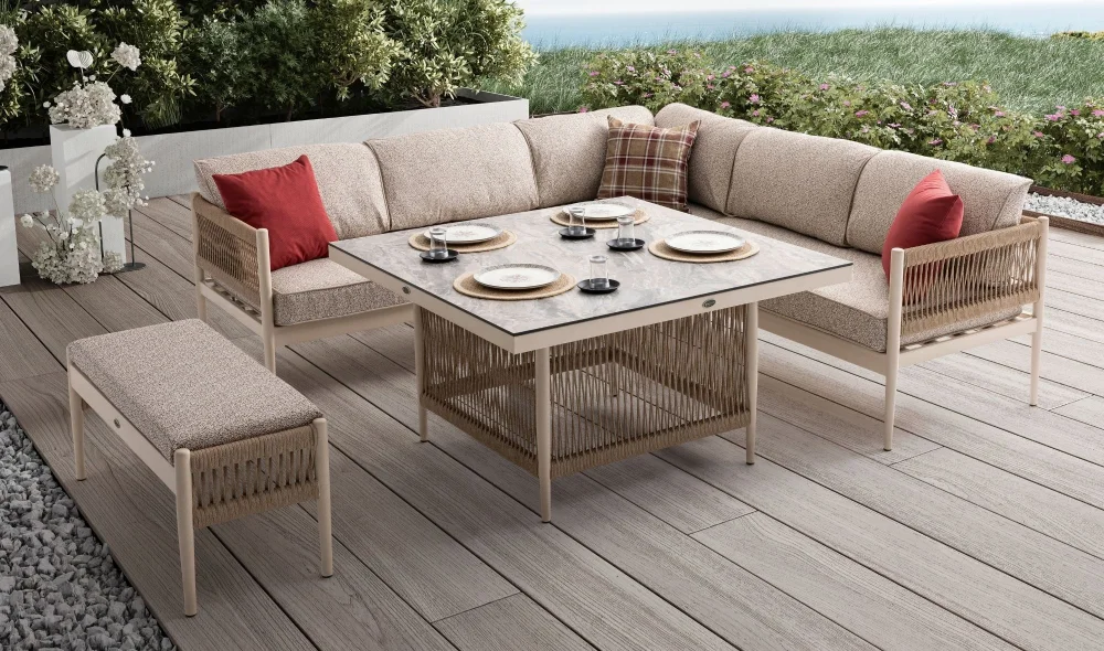 Lyon Köşe Bahçe ve Balkon Takımı