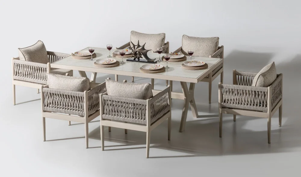 Lyon Seramik Yemek Masası Takımı