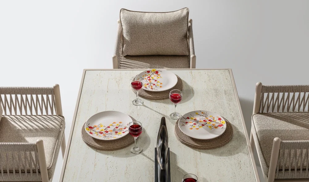 Lyon Seramik Yemek Masası Takımı