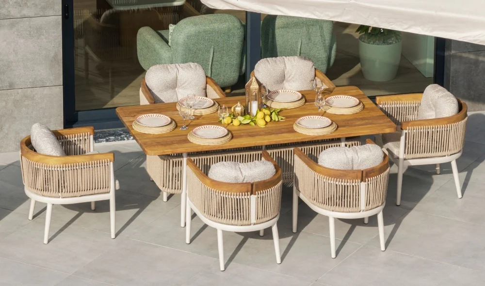 Minerva Iroko Yemek Masası Takımı