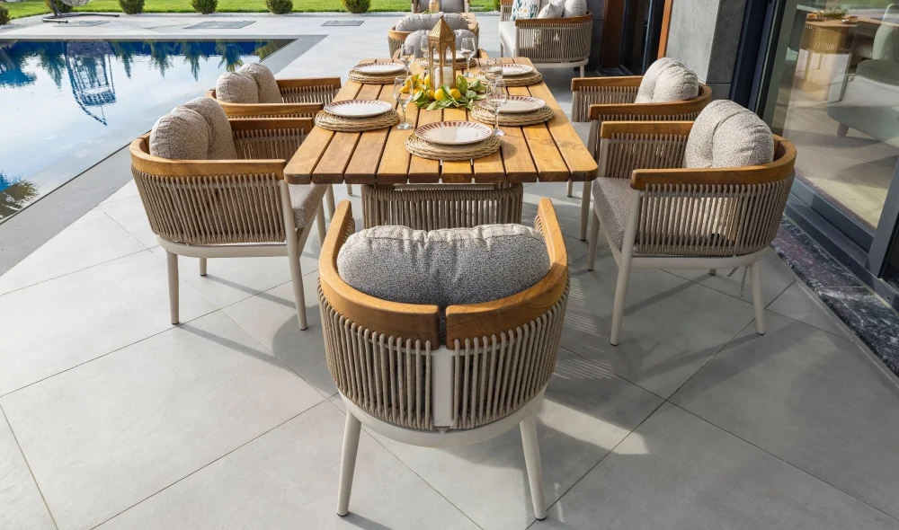 Minerva Iroko Yemek Masası Takımı