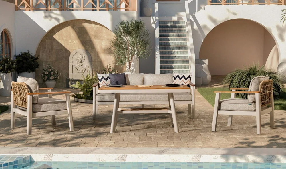 Onyx Iroko Bahçe ve Balkon Takımı