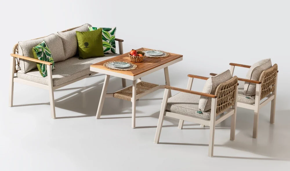 Onyx Midi Iroko Bahçe ve Balkon Takımı