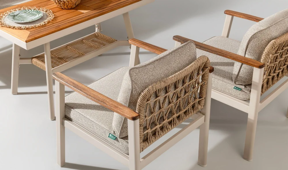 Onyx Midi Iroko Bahçe ve Balkon Takımı