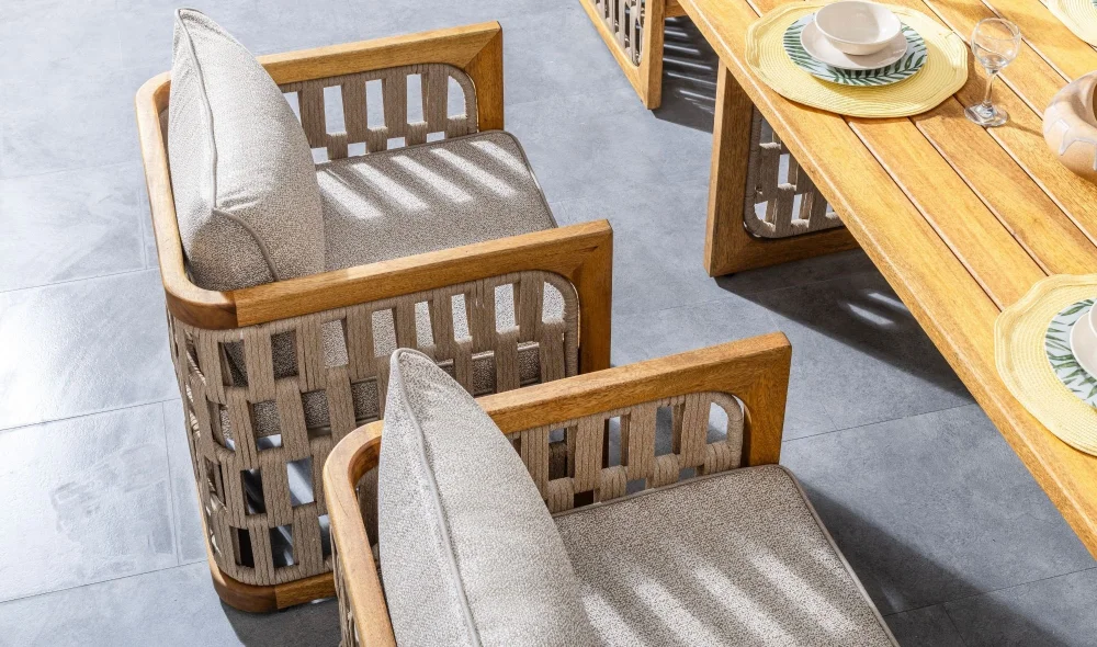 Zeus Iroko Yemek Masası Takımı