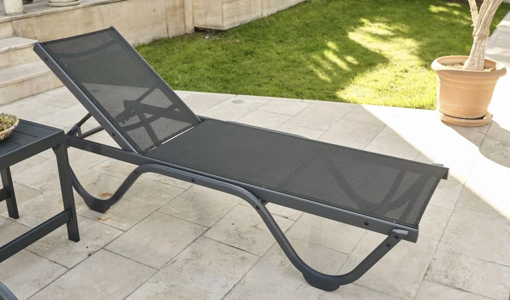 Gala Antrasit Kolsuz Şezlong