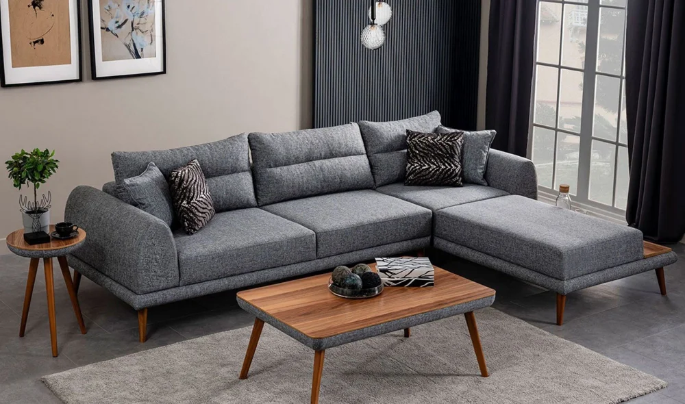 Deko Köşe Koltuk Takımı (Gri)