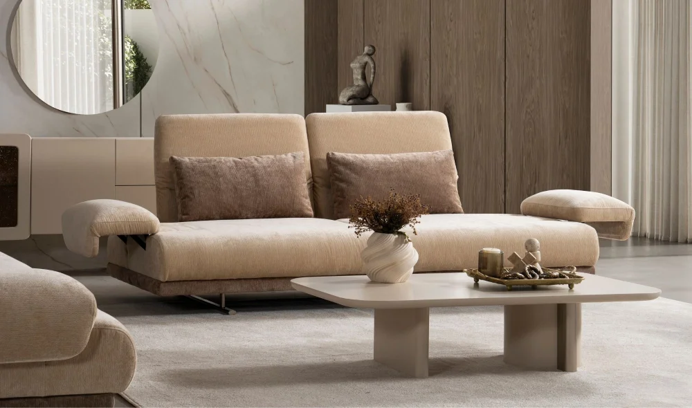 Pergamon Mekanizmalı 3lü Koltuk