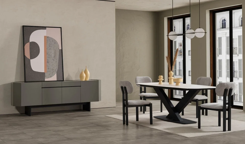 Slope Seramik Yemek Masası Takımı