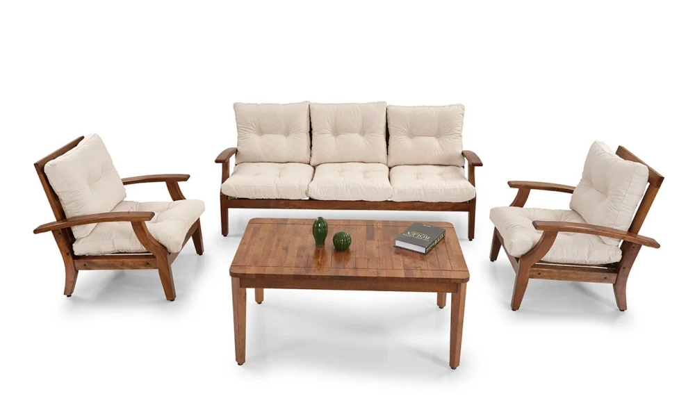 Teras Krem 5 Oturumlu Bahçe ve Balkon Takımı