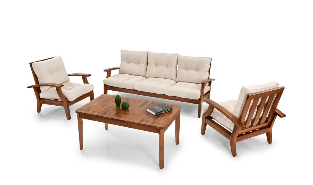 Teras Krem 5 Oturumlu Bahçe ve Balkon Takımı