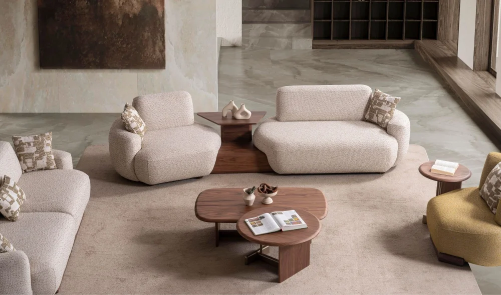 Lugano Sehpalı 3lü Koltuk