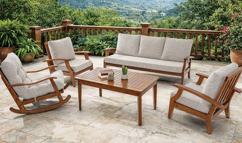 Teras Natura Gri Bahçe ve Balkon Takımı