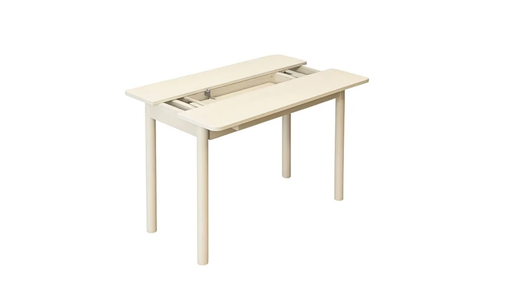 Rondo Mini Açılır Mutfak Masası Takımı - Sedef Krem Gri Renk