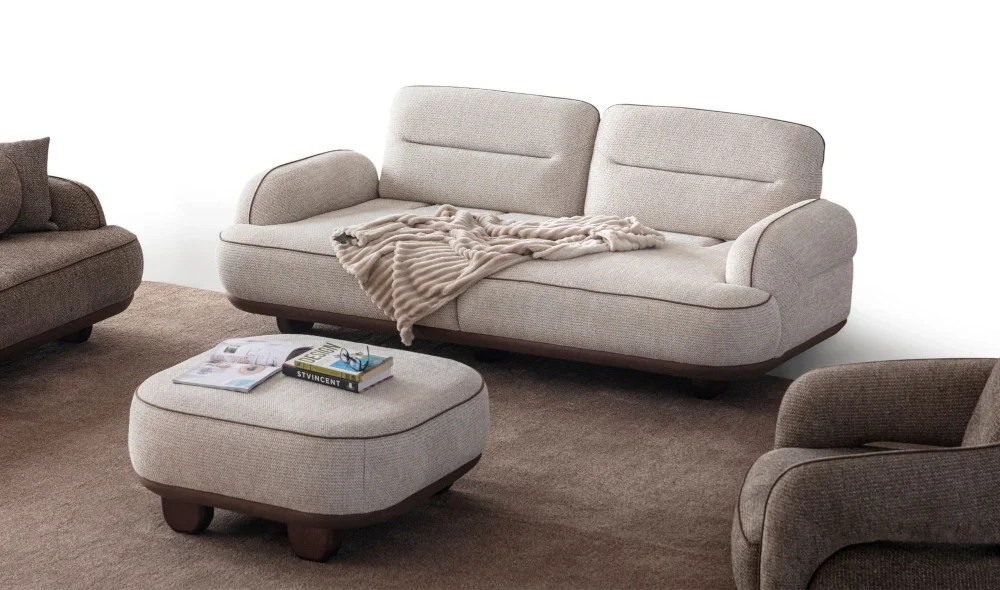 Nepal Bej 3lü Koltuk