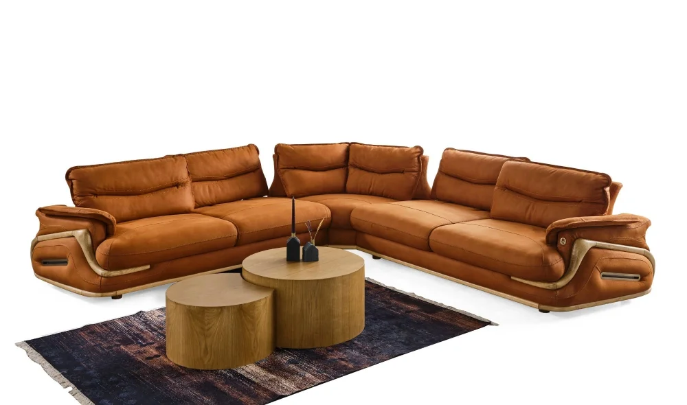 Axel Turuncu Köşe Koltuk Takımı