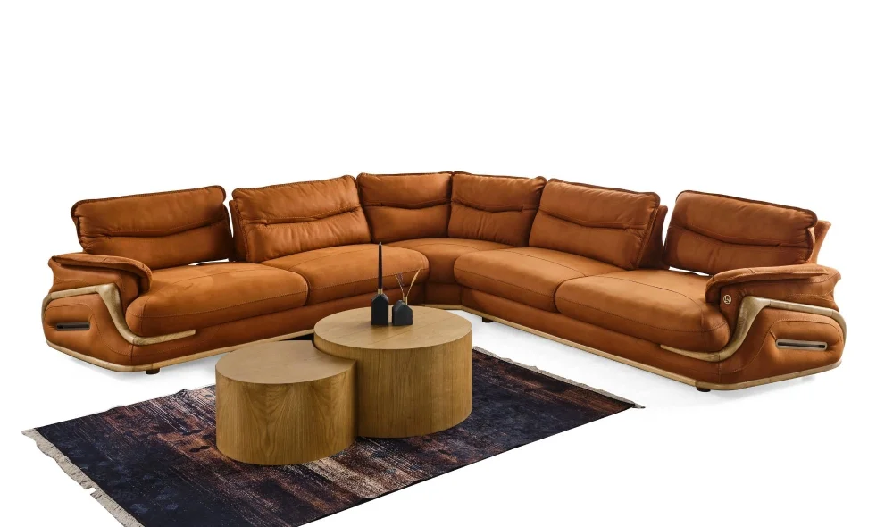 Axel Turuncu Köşe Koltuk Takımı