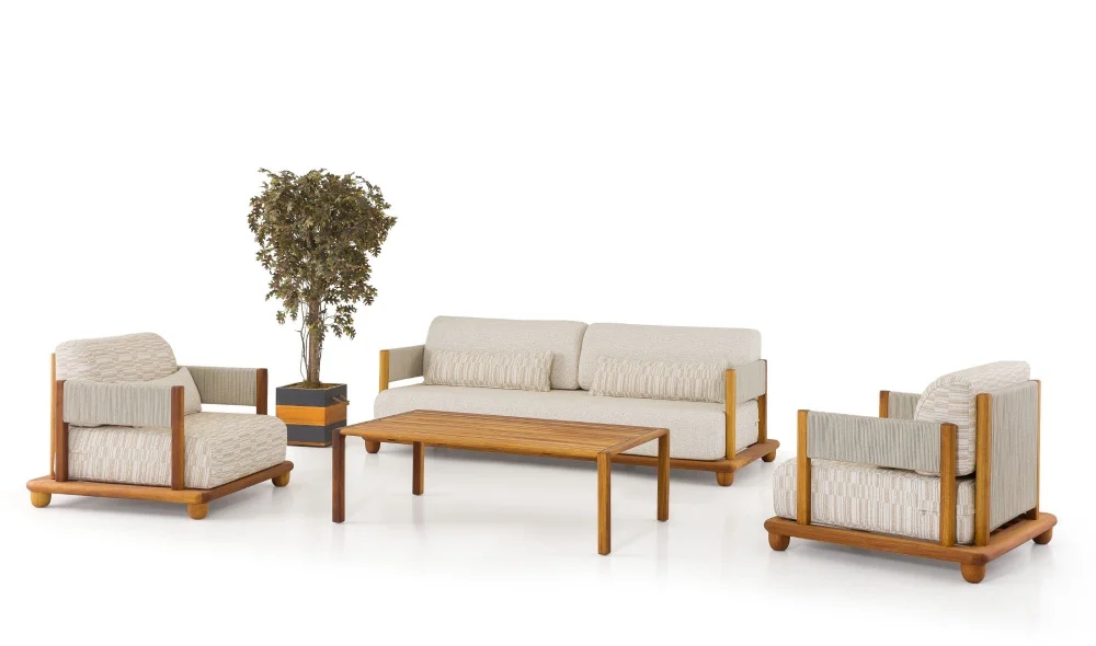 Nova Krem İroko Bahçe ve Balkon Takımı