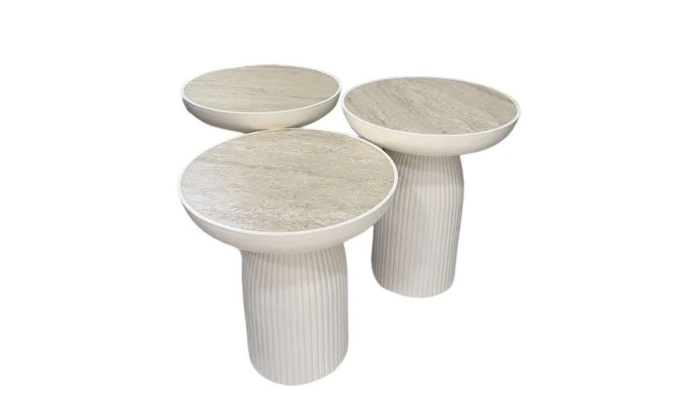 Üçlü Bohem Mantar Sehpa