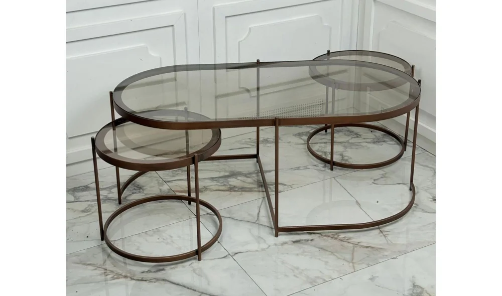 Nest Camlı Orta Sehpa