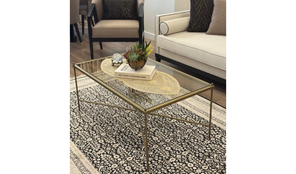 IntaX Camlı Orta Sehpa