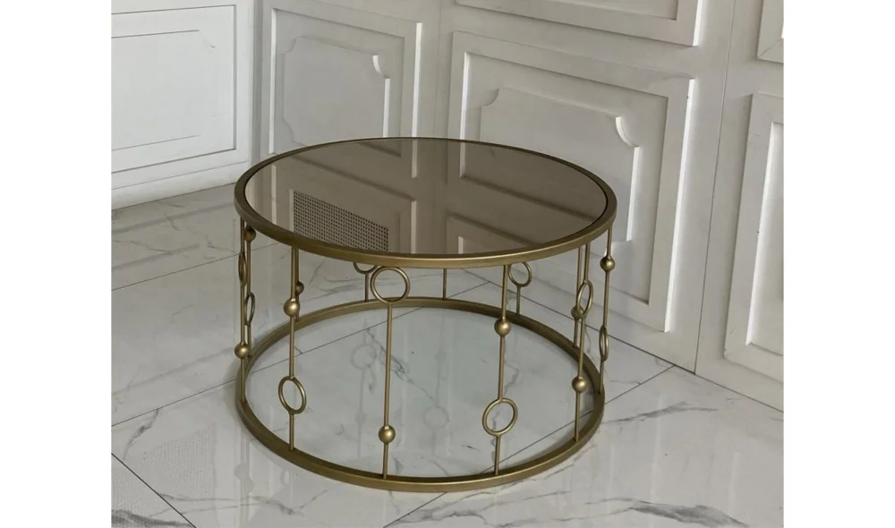 Elegant Orta Sehpa - Cam Tablalı