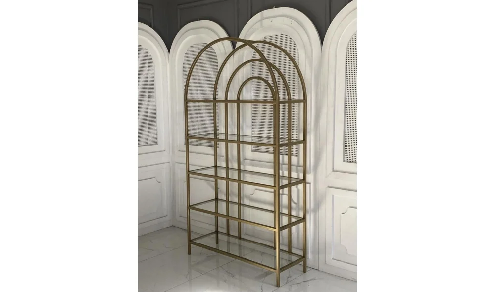 Gökkuşağı Vitrin - Cam Tablalı