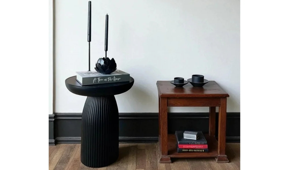 Bohem 3lü Mantar Sehpa - Ceviz & Aytaşı