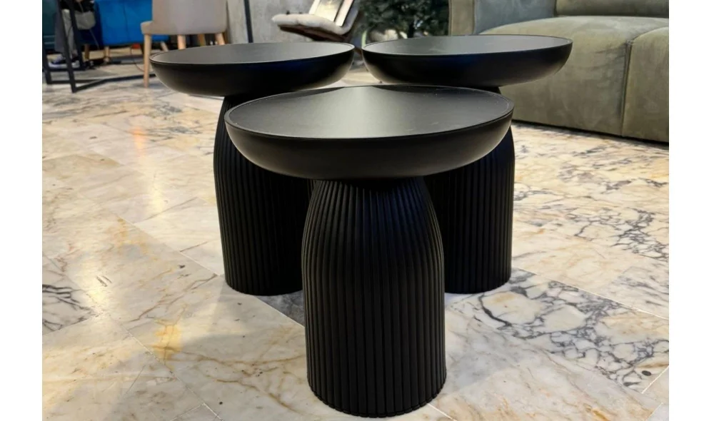 Bohem 2li Mantar Sehpa - Ceviz & Aytaşı