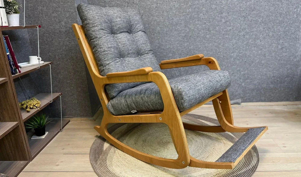 Kontes Naturel Gri Sallanır Sandalye Dinlenme Koltuğu