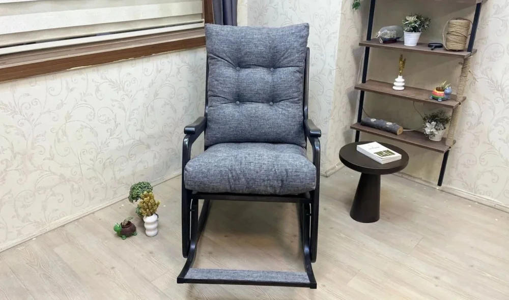 Kontes Naturel Gri Sallanır Sandalye Dinlenme Koltuğu