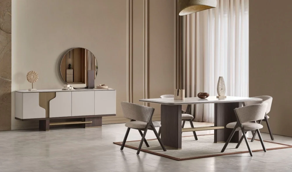 Ada Ceviz Yemek Odası Takımı