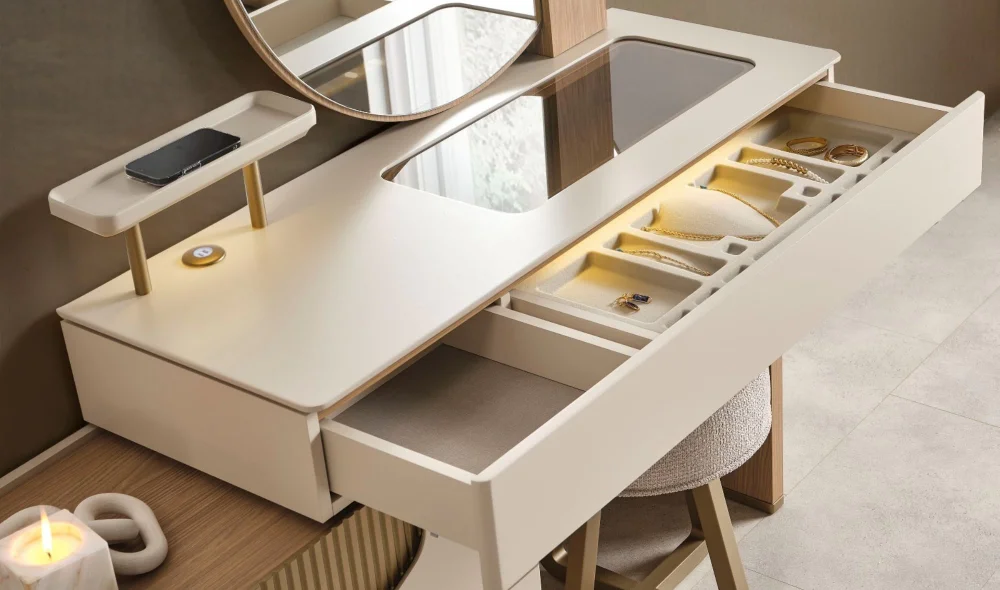 Ada Meşe Yatak Odası Takımı