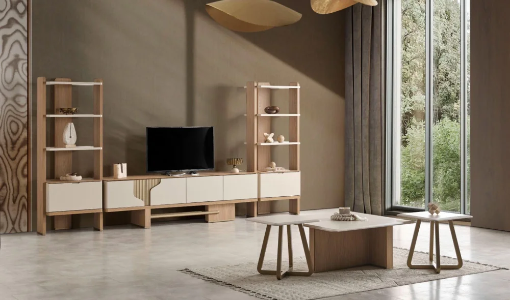 Ada Meşe Yemek Odası Takımı