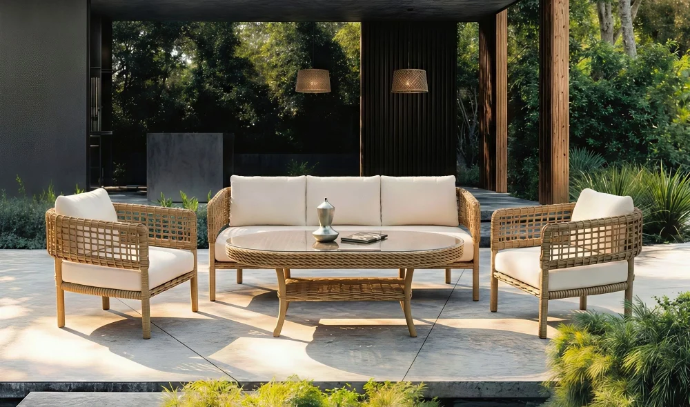 Ağva Rattan Camel Bahçe ve Balkon Takımı