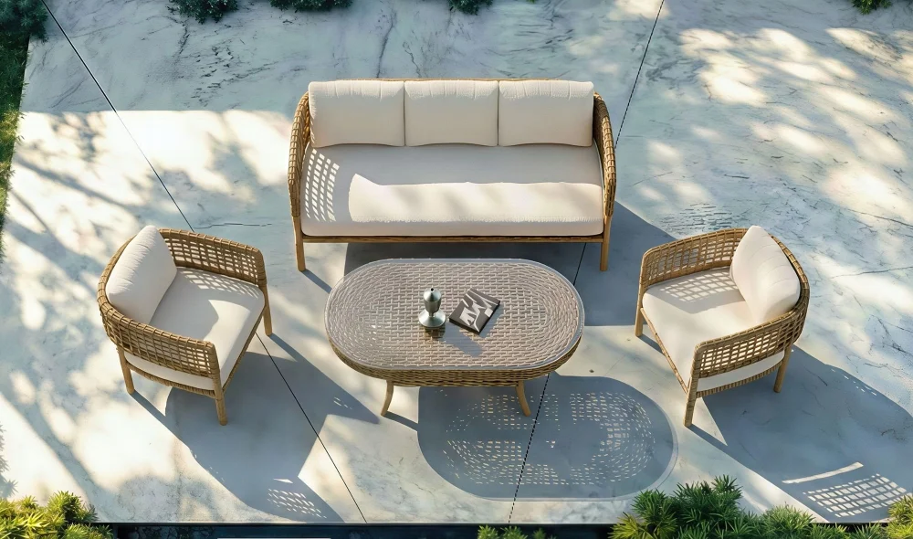 Ağva Rattan Camel Bahçe ve Balkon Takımı