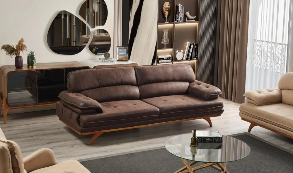 Akra Kahve 3lü Koltuk