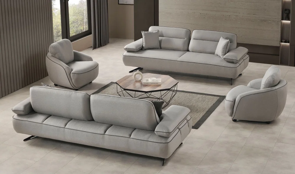 Alen Gri Koltuk Takımı