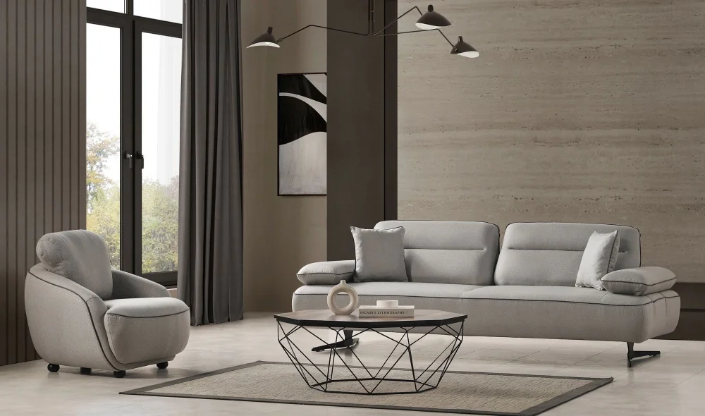 Alen Gri Koltuk Takımı