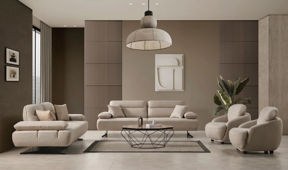 Alen Kahve 3lü Koltuk