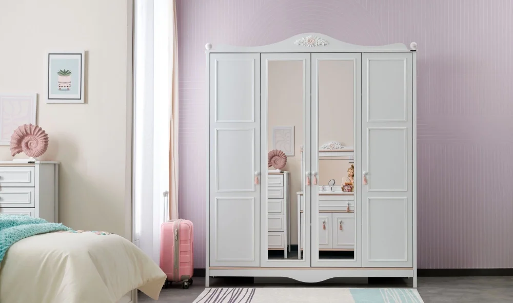 Alya 4 Kapaklı Gardrop