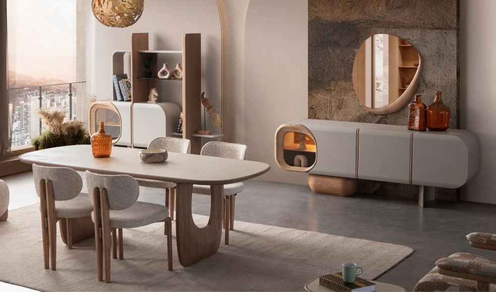 Amalfi Seramik Yemek Odası Takımı