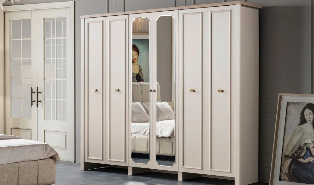 Angela 6 Kapaklı Gardrop