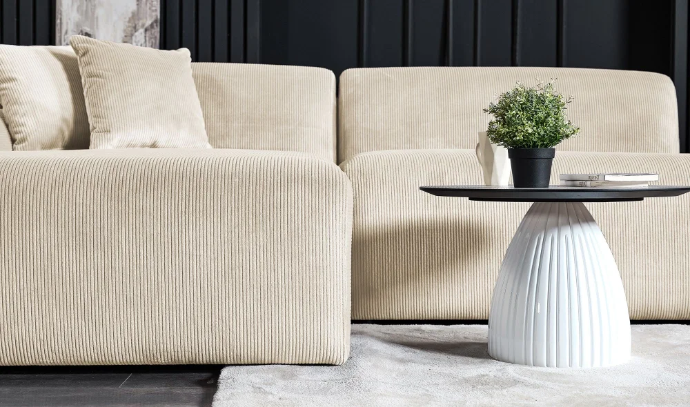 Anka Dinlenmeli Köşe Koltuk Takımı (Krem)