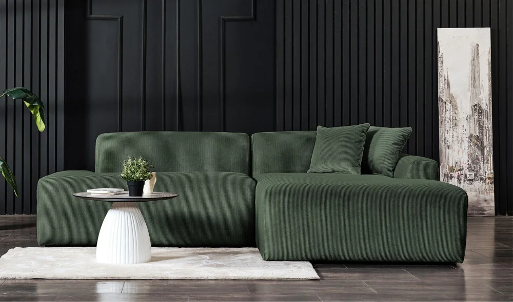 Anka Dinlenmeli Köşe Koltuk Takımı (Yeşil)