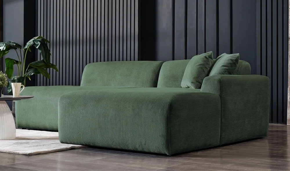 Anka Dinlenmeli Köşe Koltuk Takımı (Yeşil)