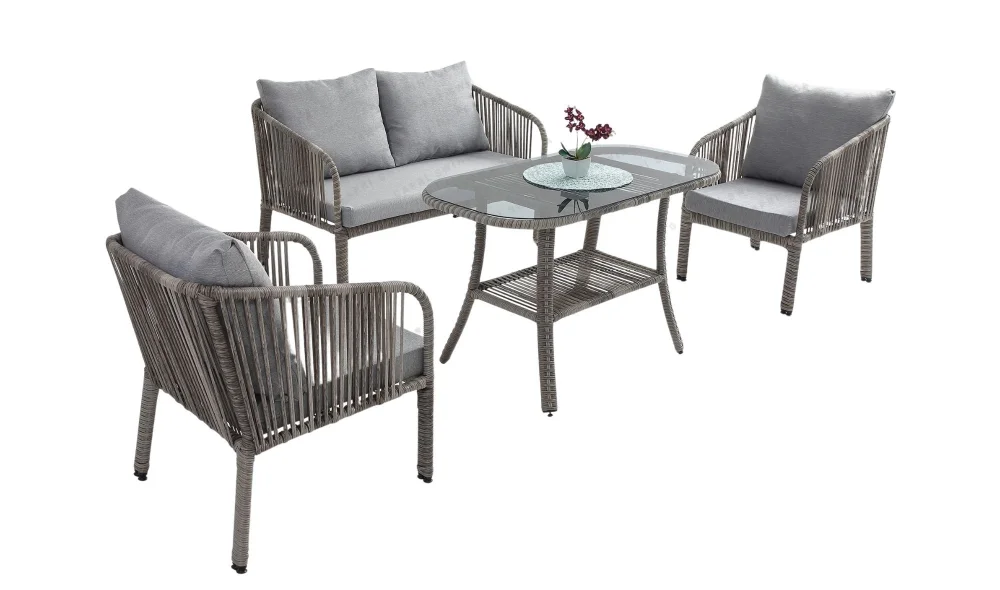Artemis Bahçe ve Balkon Takımı (Gri - İkili)