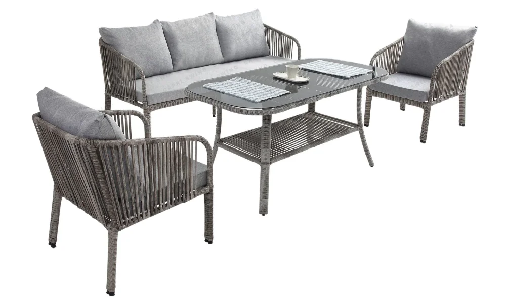 Artemis Bahçe ve Balkon Takımı (Gri - Üçlü)